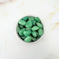 Rolled stone in green Aventurine