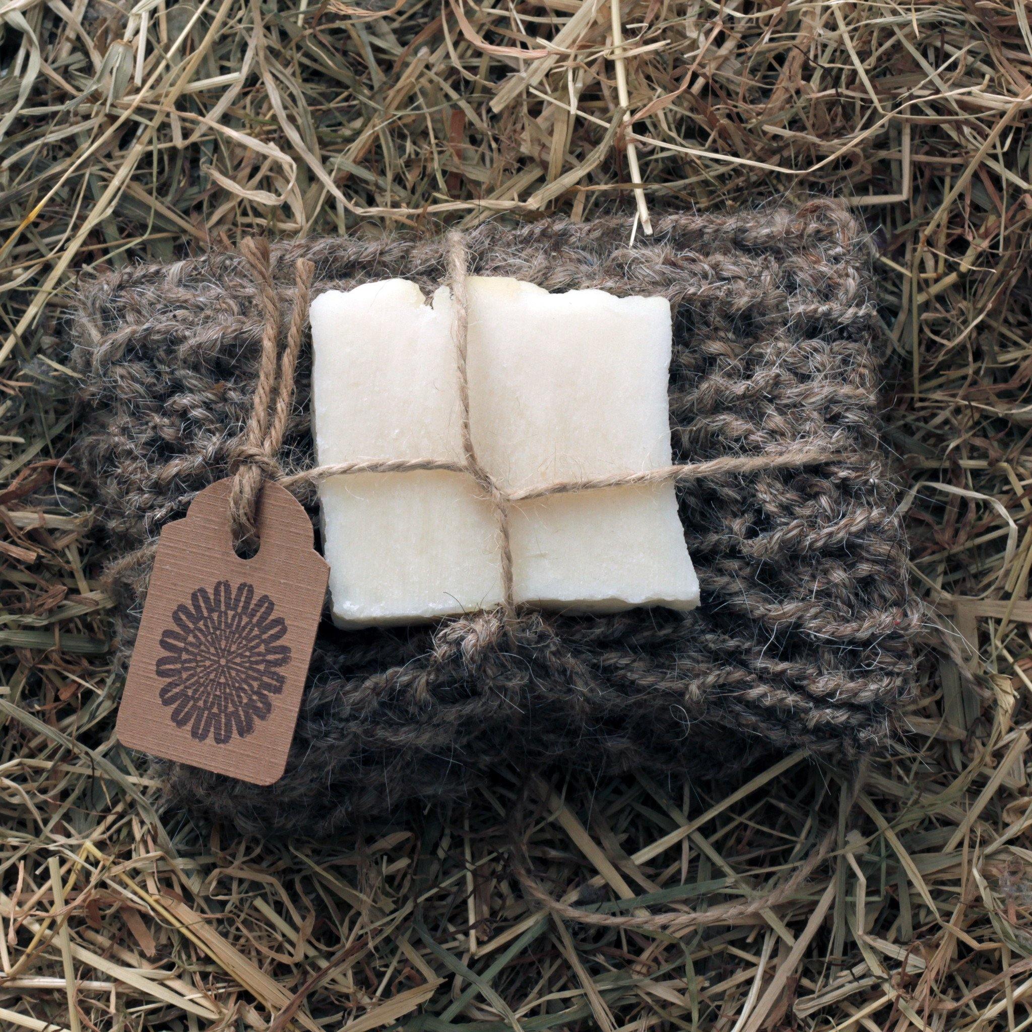 Goat Hair Bath Glove with Shea Butter Soap