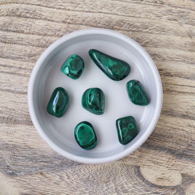 Malachite rolled stone