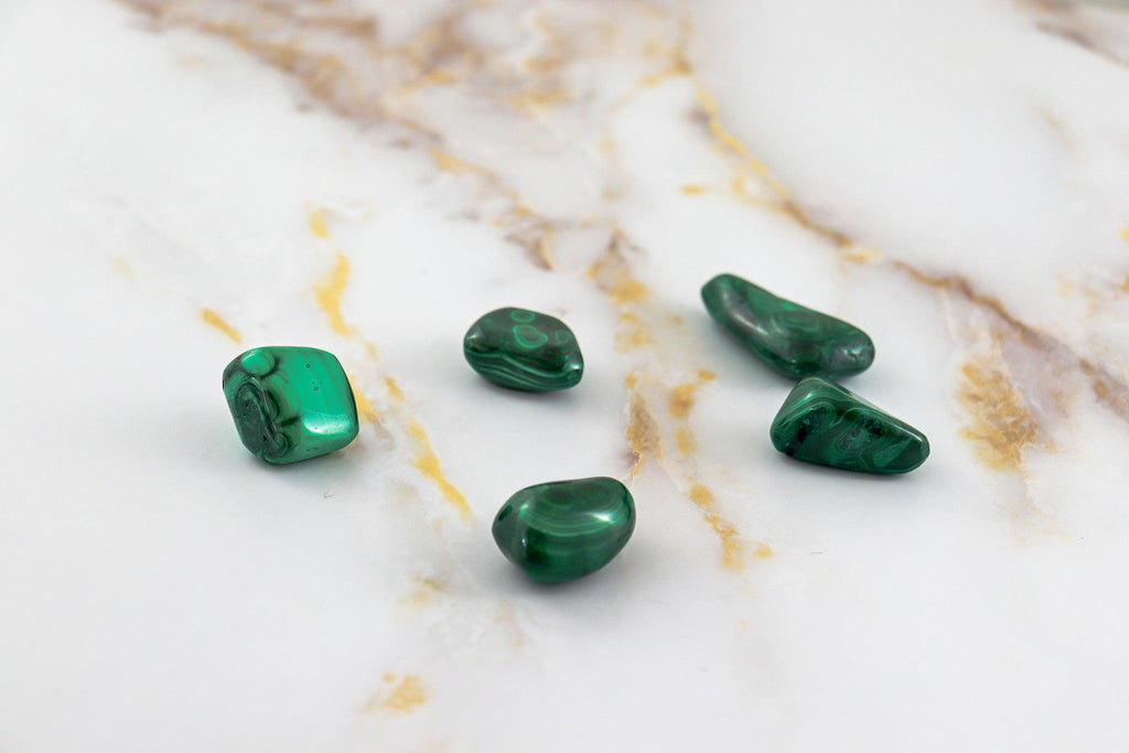 Malachite rolled stone